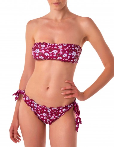 Bikini fascia frou frou con slip o brasiliana  fiocchi | Cloe