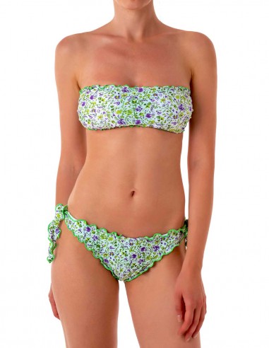 Bikini fascia frou frou con slip o brasiliana  fiocchi | Laila