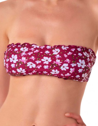 Fascia bikini frou frou con bordino arricciato | Cloe