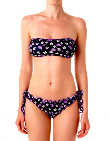 Bikini fascia frou frou con slip o brasiliana  fiocchi | Eden