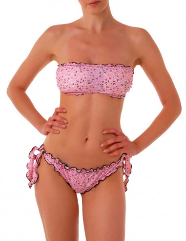 Bikini fascia frou frou con slip o brasiliana  fiocchi | Desy
