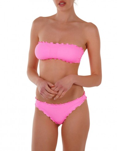 Bikini fascia frou frou con Giada o Antigua  | Rosa