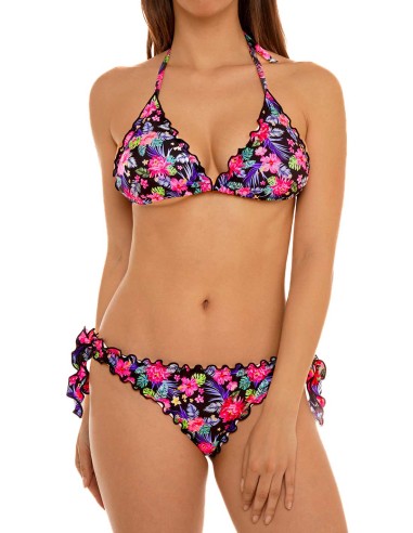 Bikini triangolino frou frou con slip o brasiliana  fiocchi | Maya