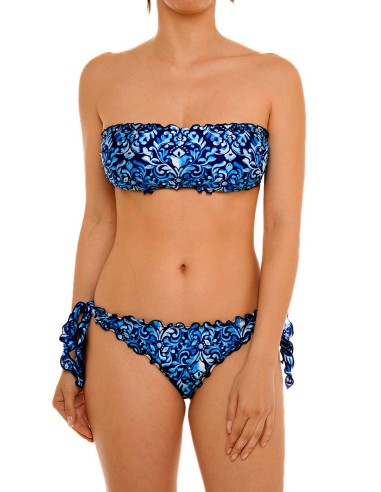Bikini fascia frou frou con slip o brasiliana  fiocchi | Ieranto