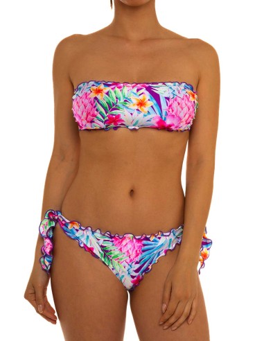 Bikini fascia frou frou con slip o brasiliana  fiocchi | Estreta